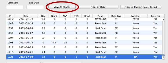 Viewing the Added Flight